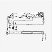 17 tunový teleskopický jeřáb 4 × 2 s motorem Cummins 8.3L LHD nebo RHD